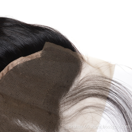 100% Cuticle Aligned Chinese Human Hair Transparent Lace Frontal 4*4 13*4 Swiss Lace Frontal Closure Human Hair Lace